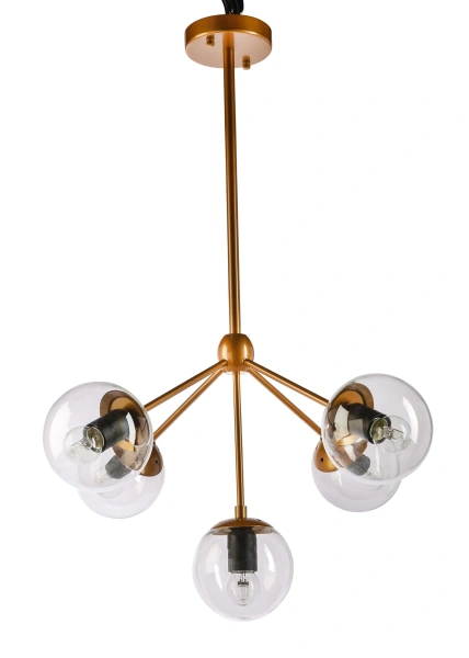 Pendant lamp KLESH-5L-Cluster Gold E27 4W